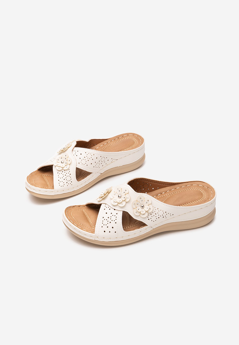 Ανατομικεσ παντοφλεσ Clarysa λευκά