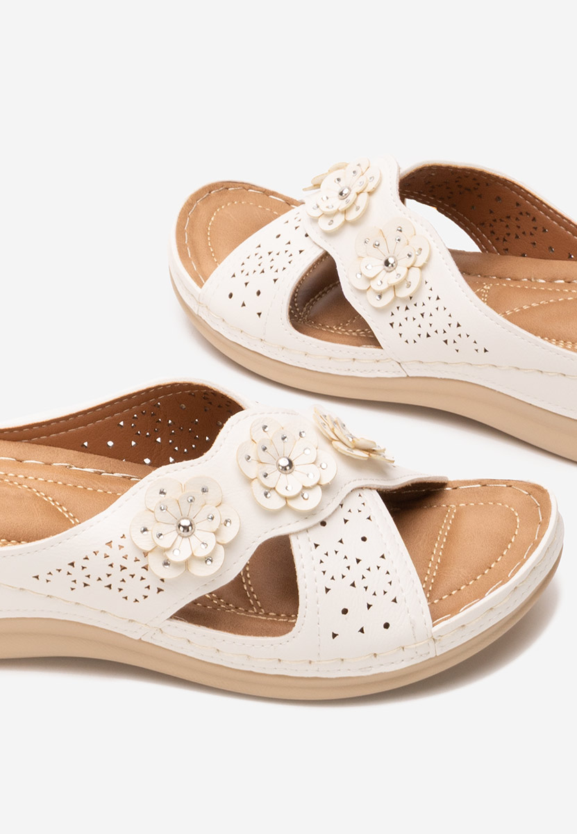 Ανατομικεσ παντοφλεσ Clarysa λευκά