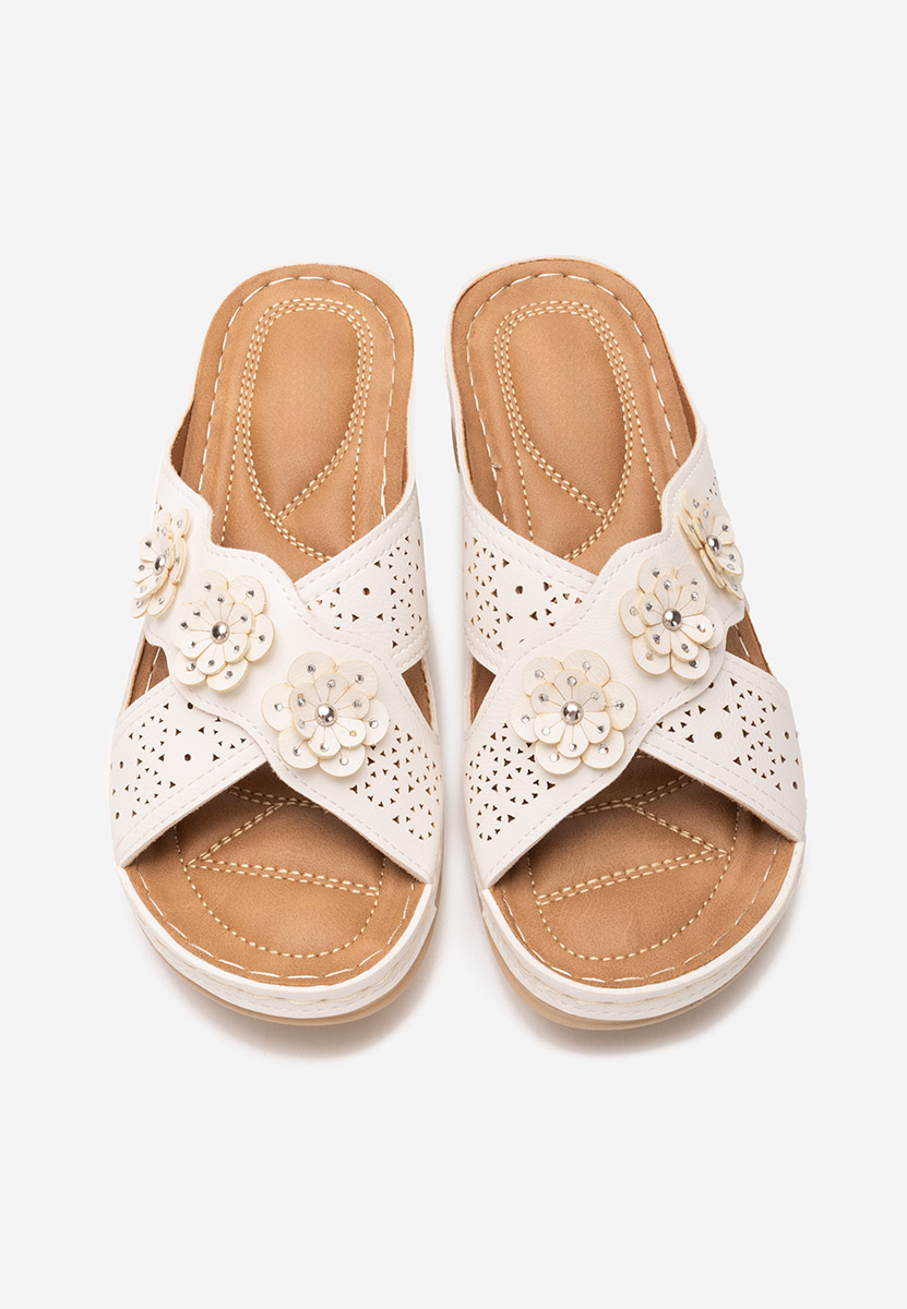 Ανατομικεσ παντοφλεσ Clarysa λευκά