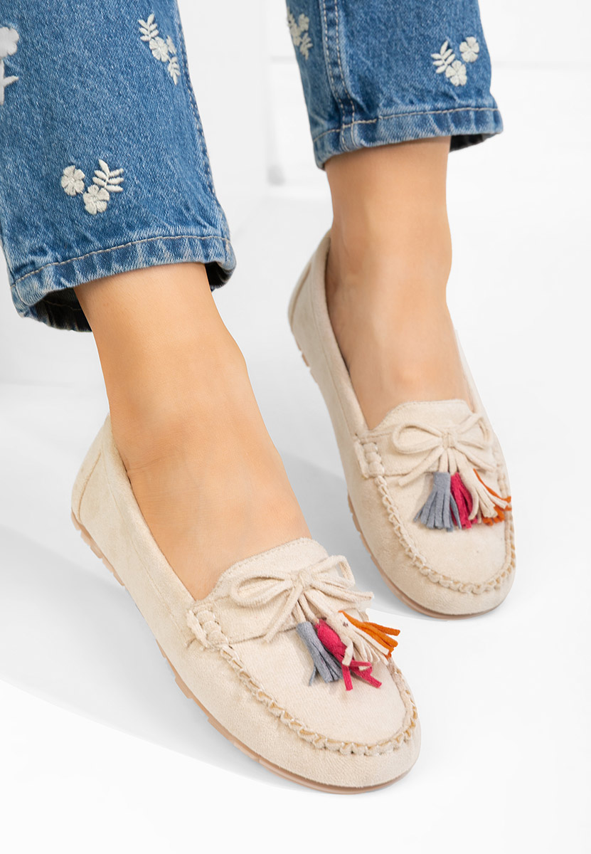 Μοκασίνια γυναικεια Prestia V2 μπεζ