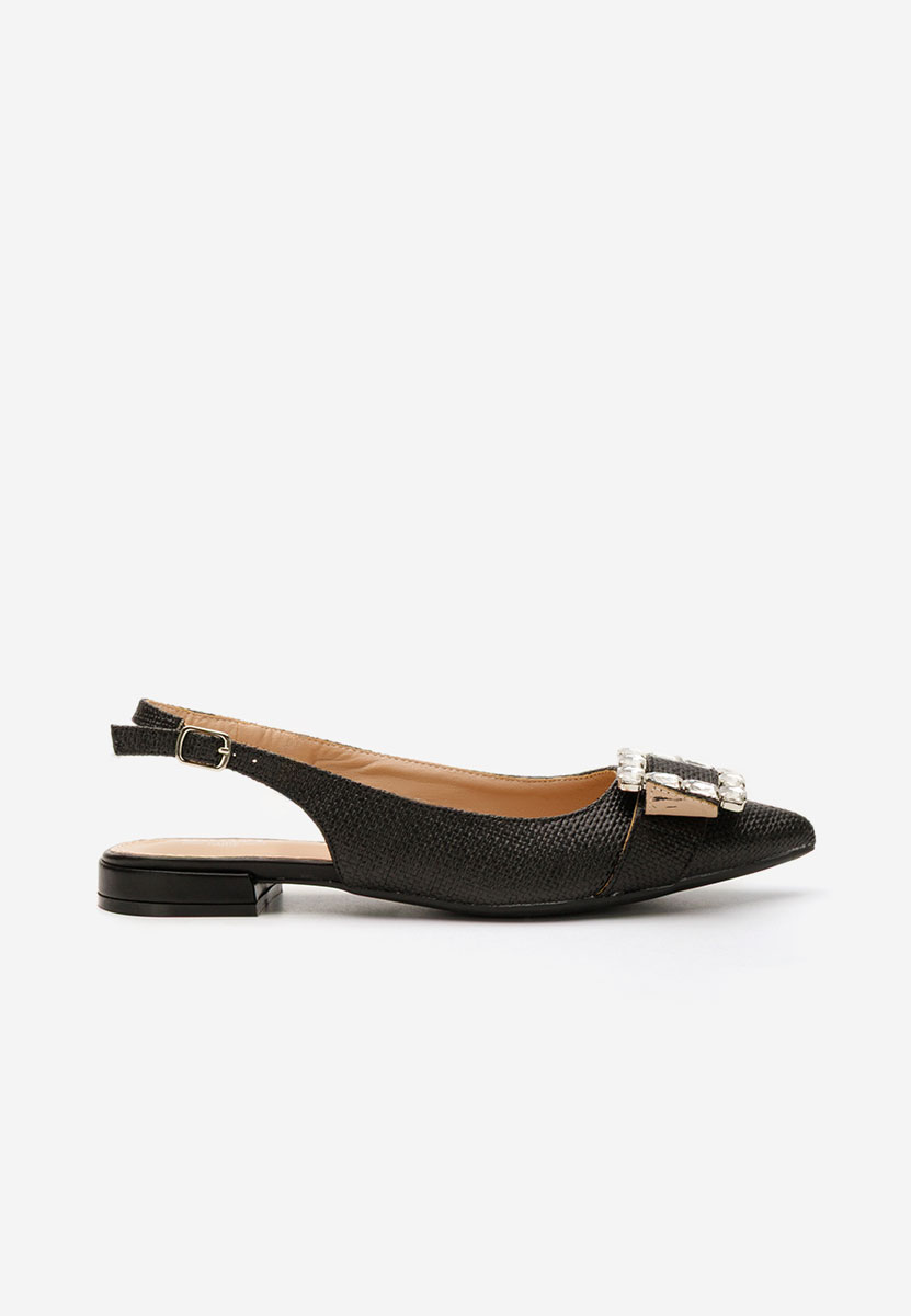 Γόβες slingback Rachell μαύρα