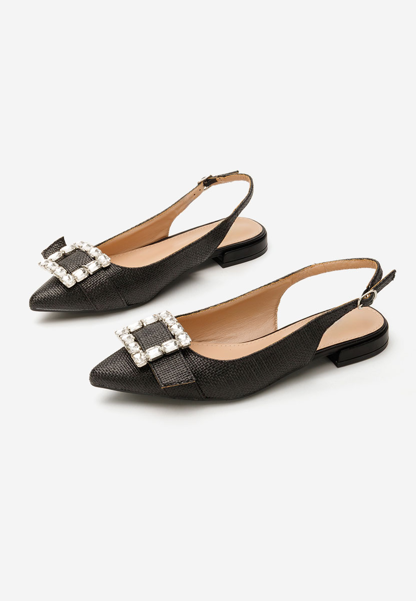 Γόβες slingback Rachell μαύρα