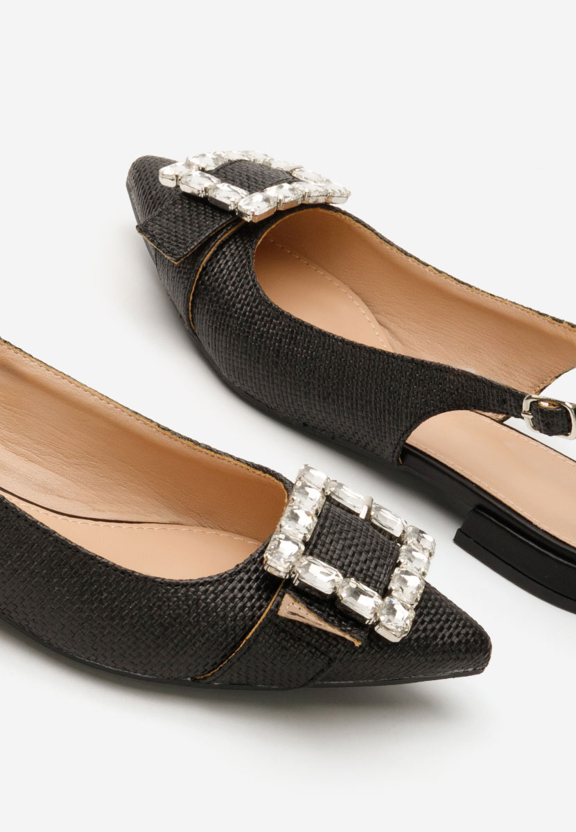 Γόβες slingback Rachell μαύρα