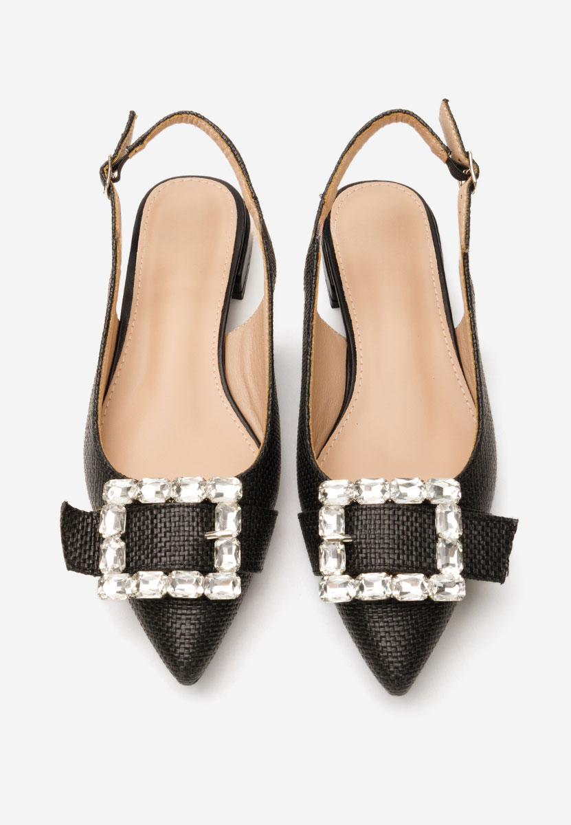 Γόβες slingback Rachell μαύρα