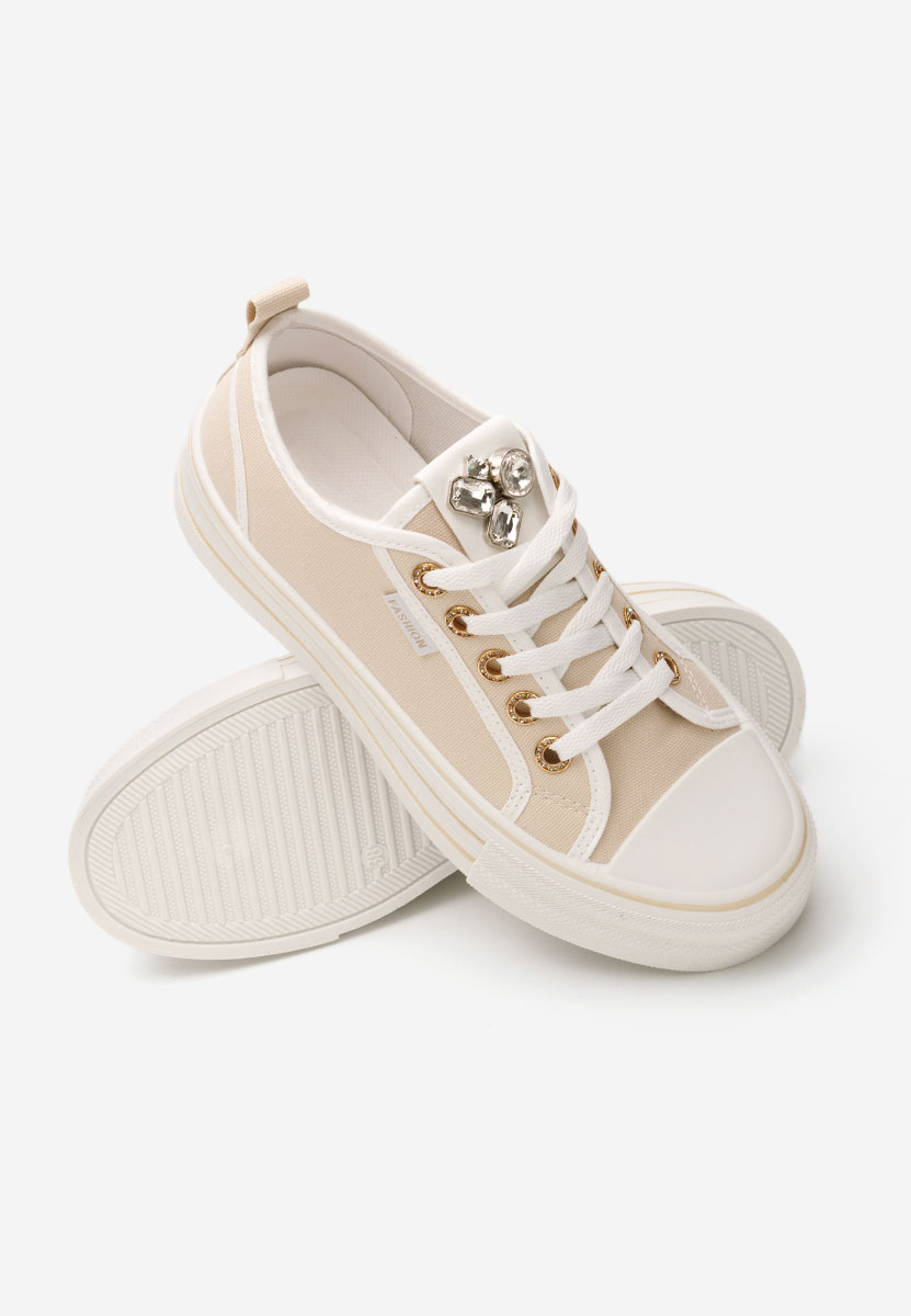 Γυναικεία sneakers Charita μπεζ