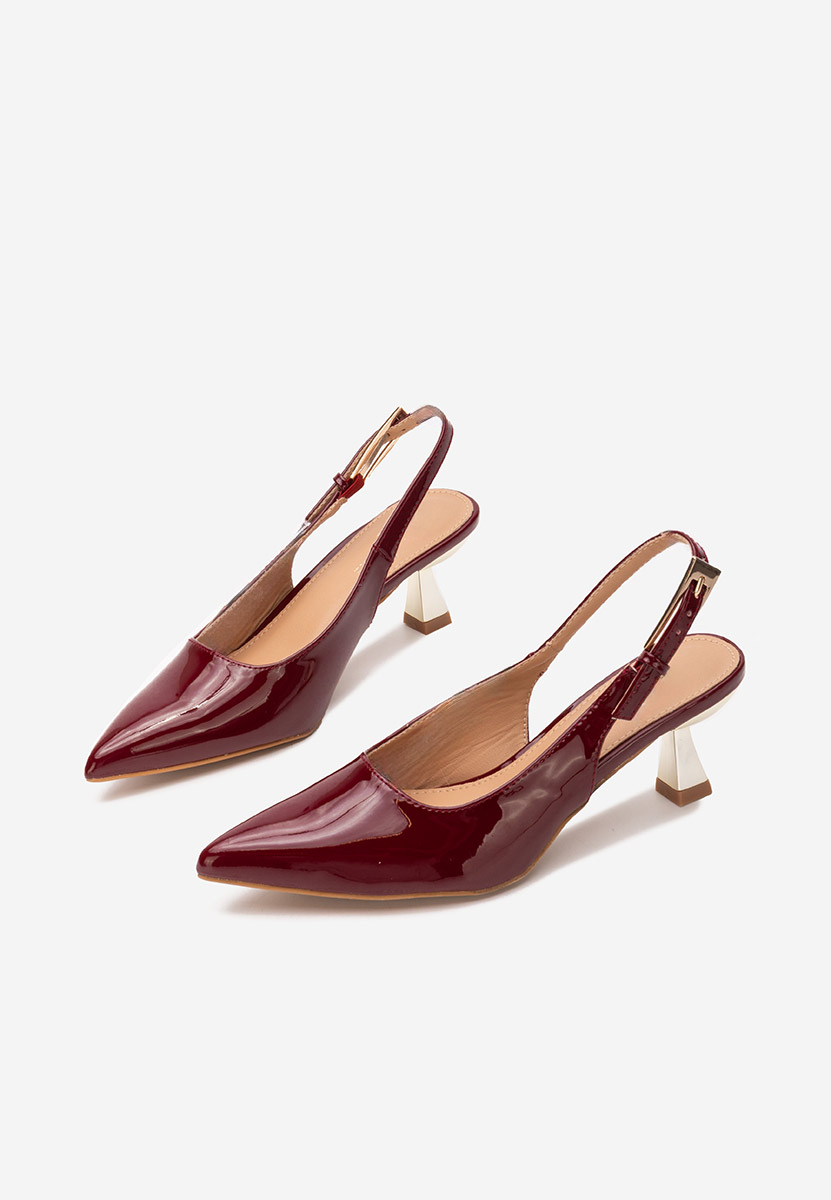 Γόβες slingback Ayako μπορντό