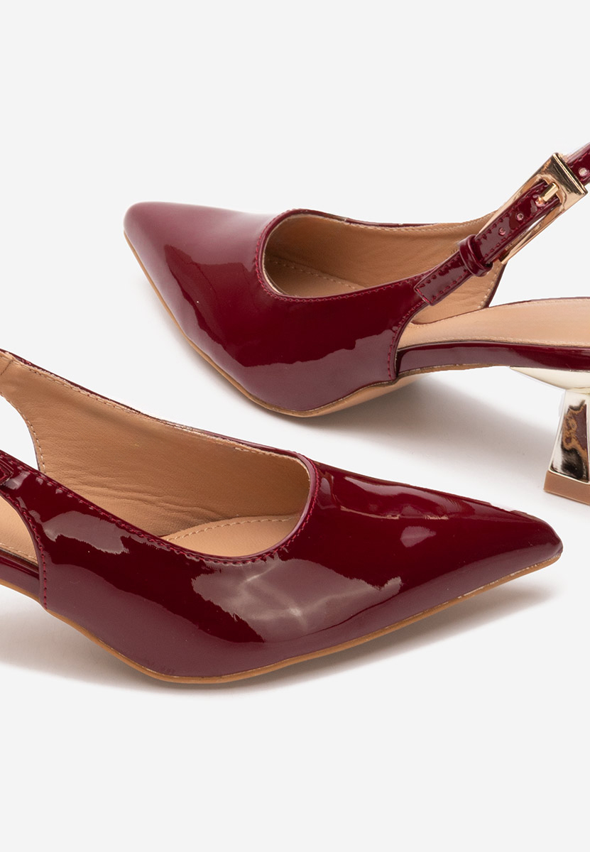 Γόβες slingback Ayako μπορντό