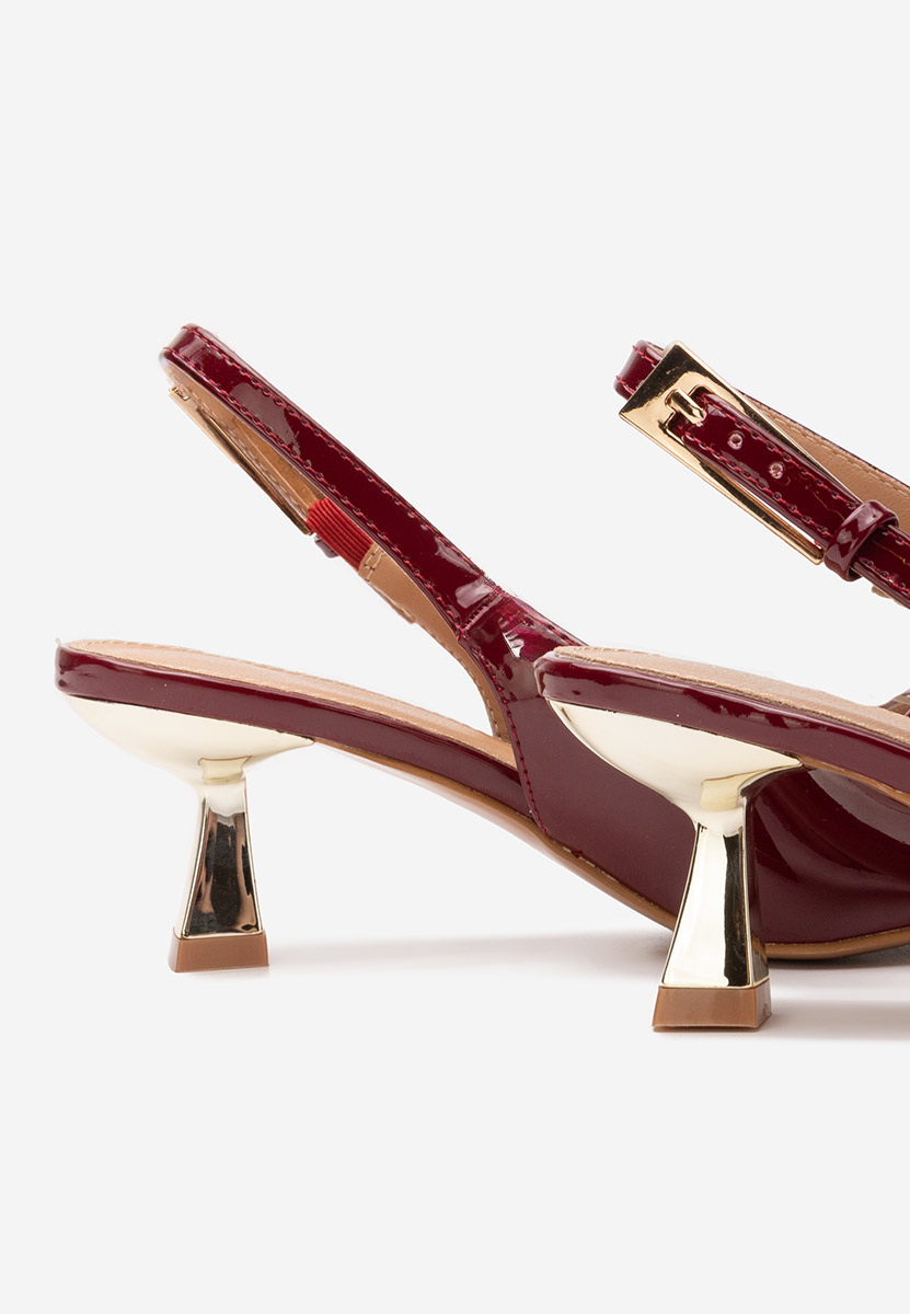 Γόβες slingback Ayako μπορντό