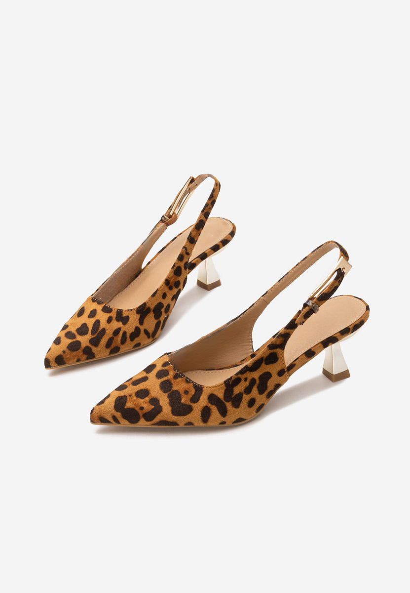 Γόβες slingback Ayako λεοπαρ
