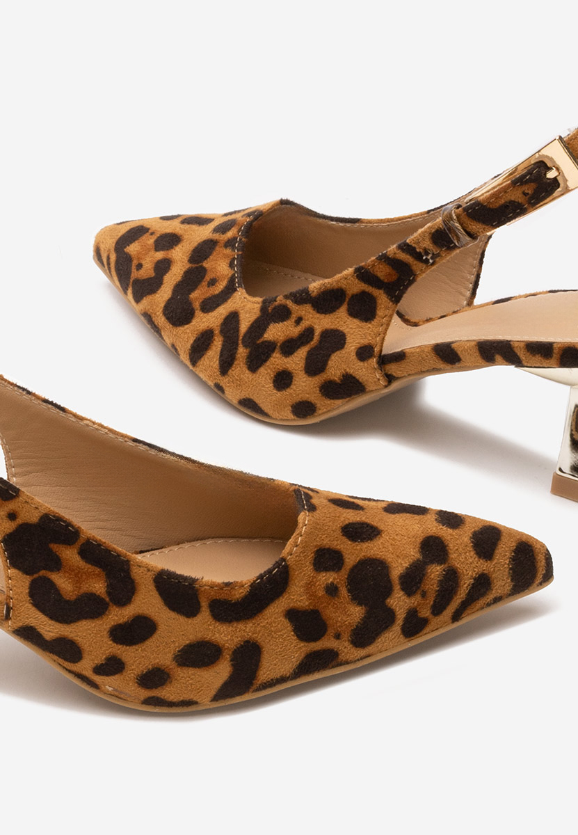 Γόβες slingback Ayako λεοπαρ