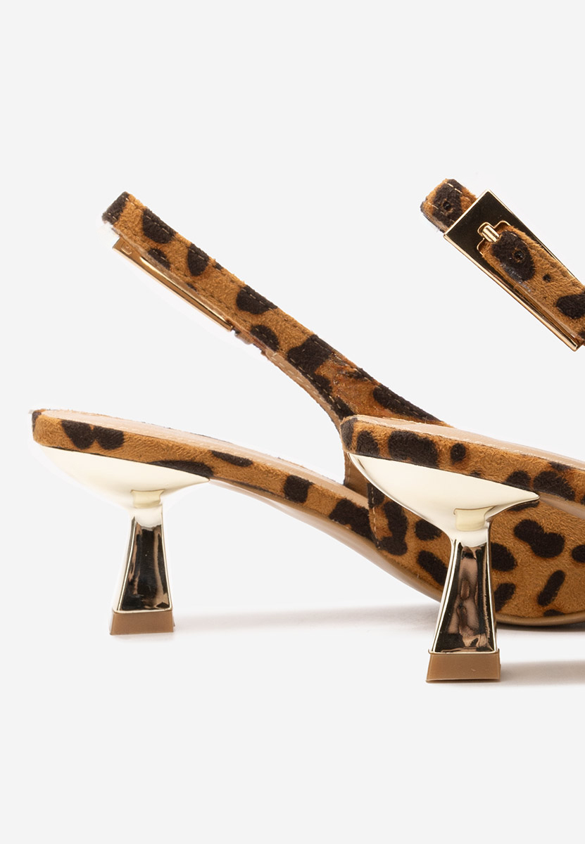 Γόβες slingback Ayako λεοπαρ