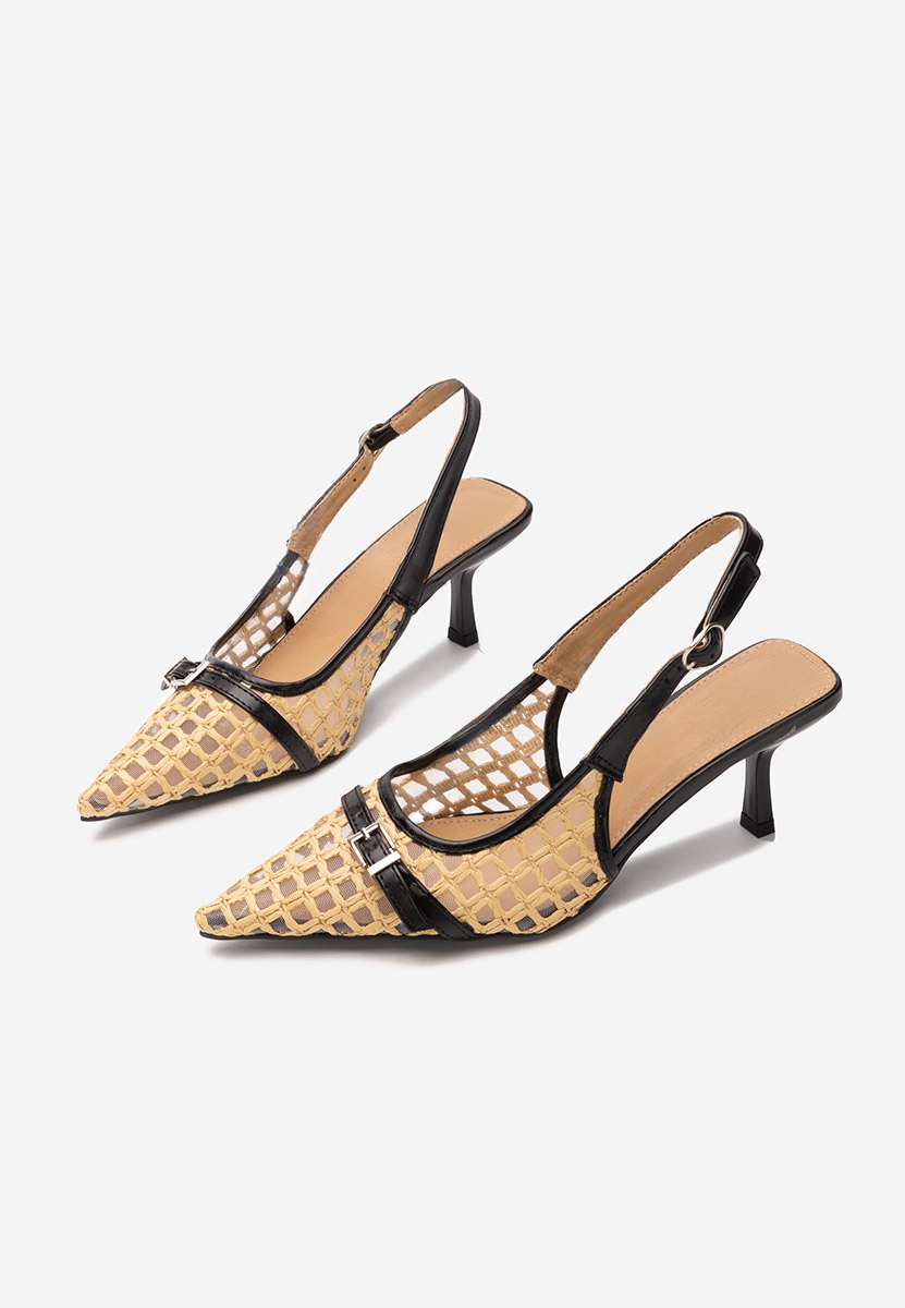 Γόβες slingback Laine μαύρα