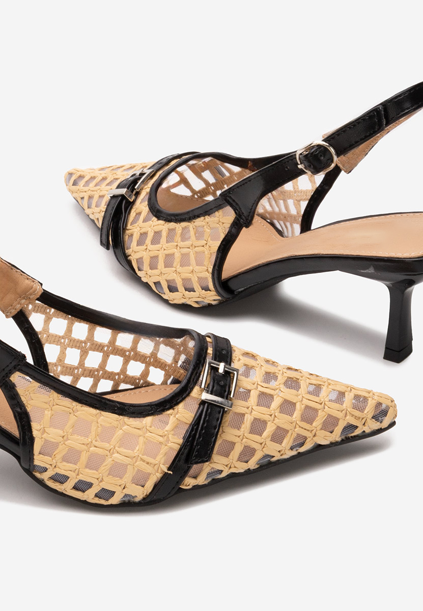 Γόβες slingback Laine μαύρα