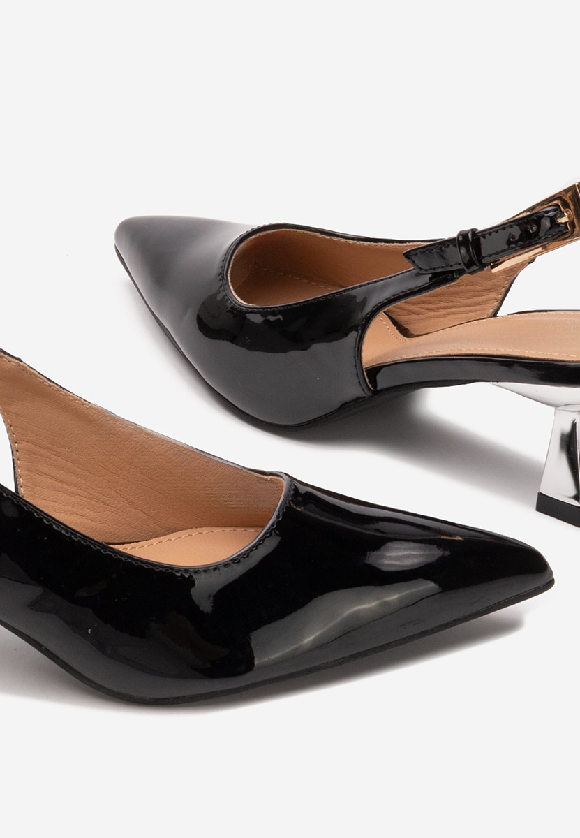 Γόβες slingback Ayako μαύρα