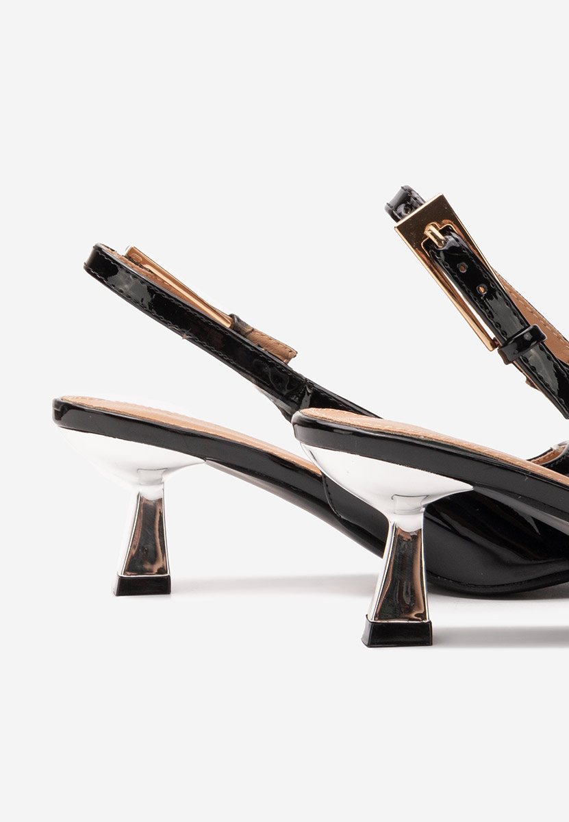 Γόβες slingback Ayako μαύρα