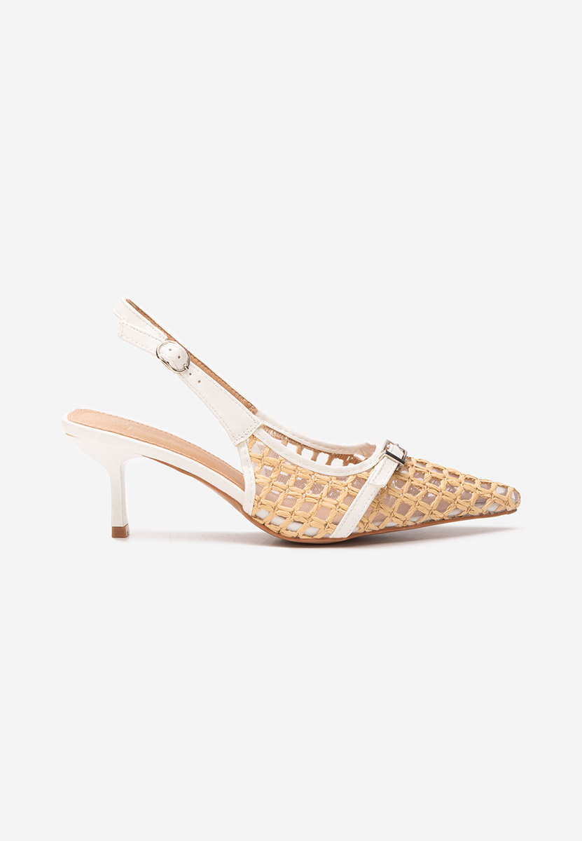 Γόβες slingback Laine V2 μπεζ