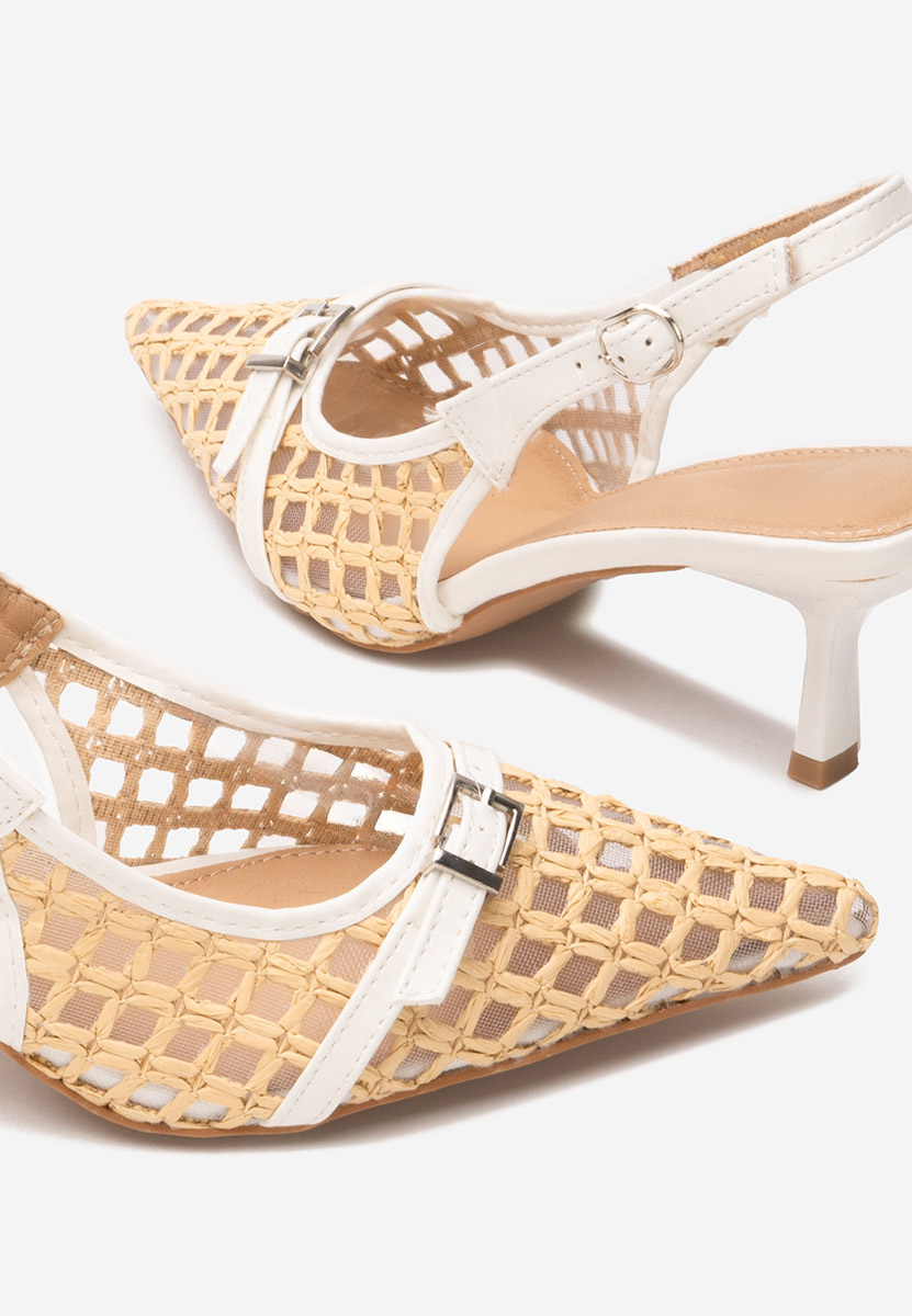 Γόβες slingback Laine V2 μπεζ