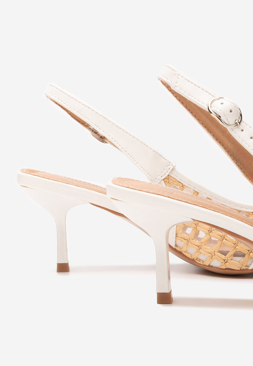 Γόβες slingback Laine V2 μπεζ