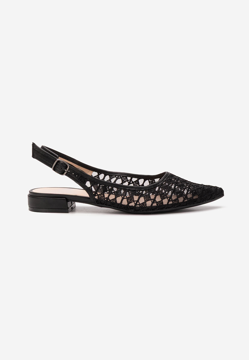 Γόβες slingback Alysya μαύρα