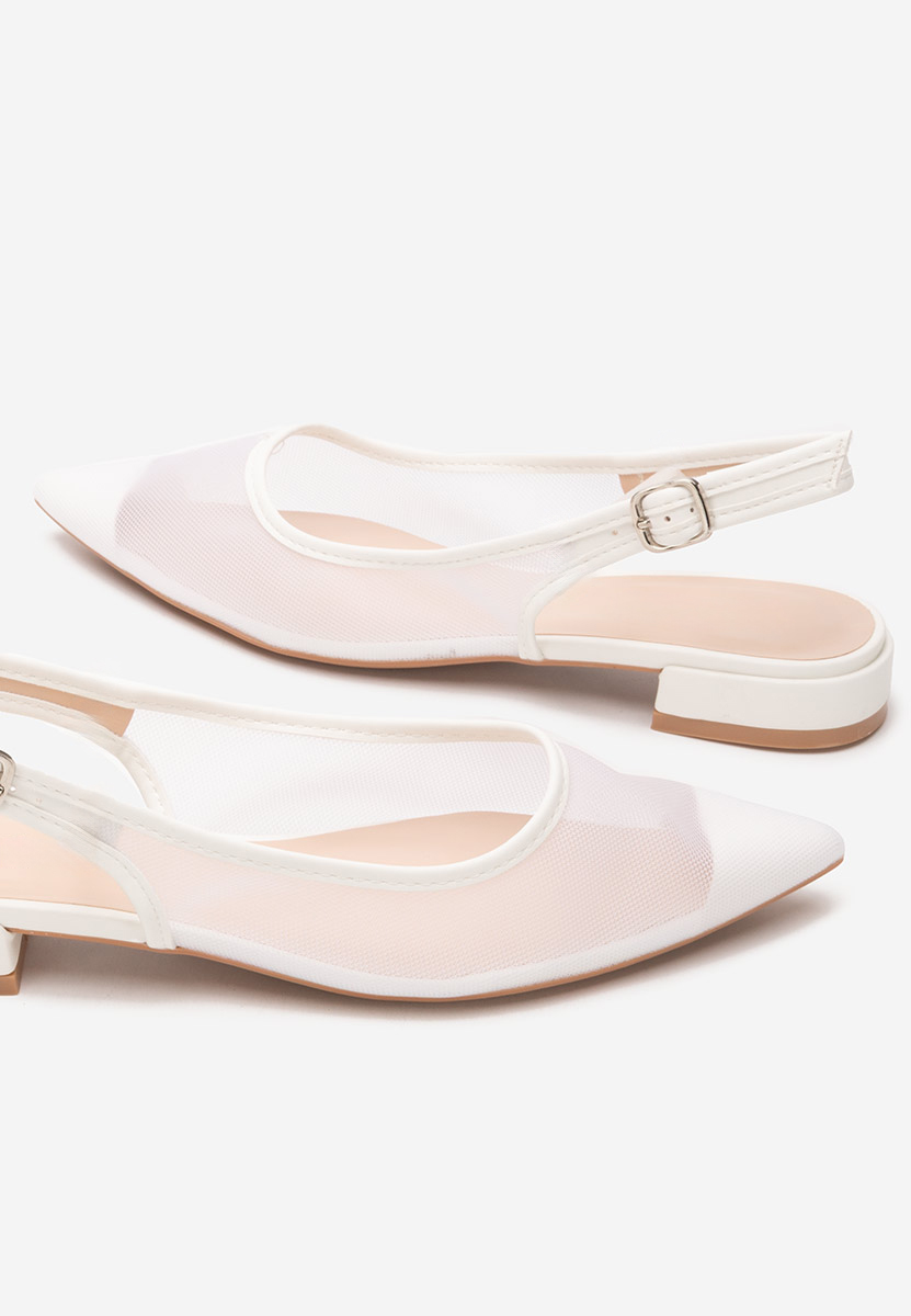Γόβες slingback Margaryte λευκά