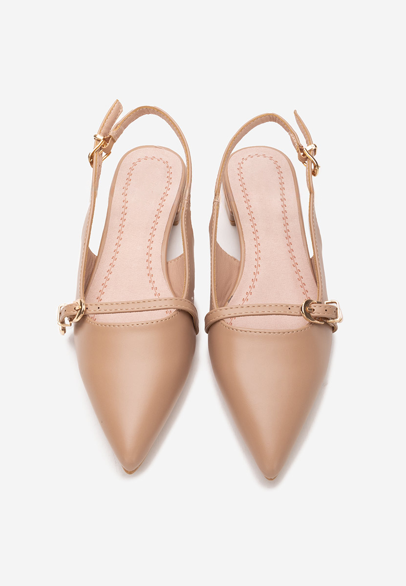 Γόβες slingback Elyssa χακι