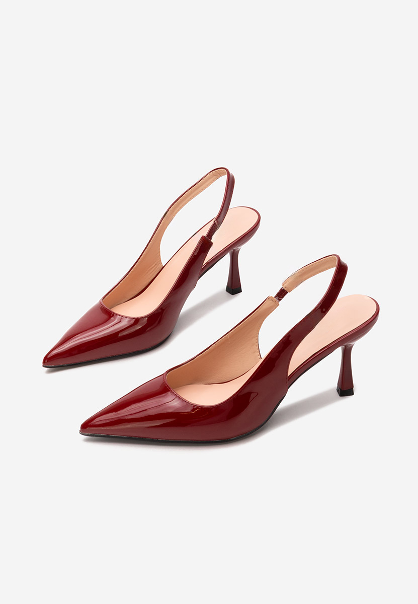 Γόβες slingback Laurina bordo