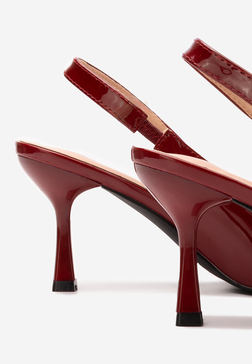 Γόβες slingback Laurina bordo