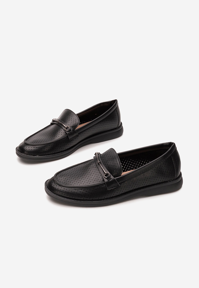 Μοκασίνια  γυναικεια Morvana V2 μαύρα