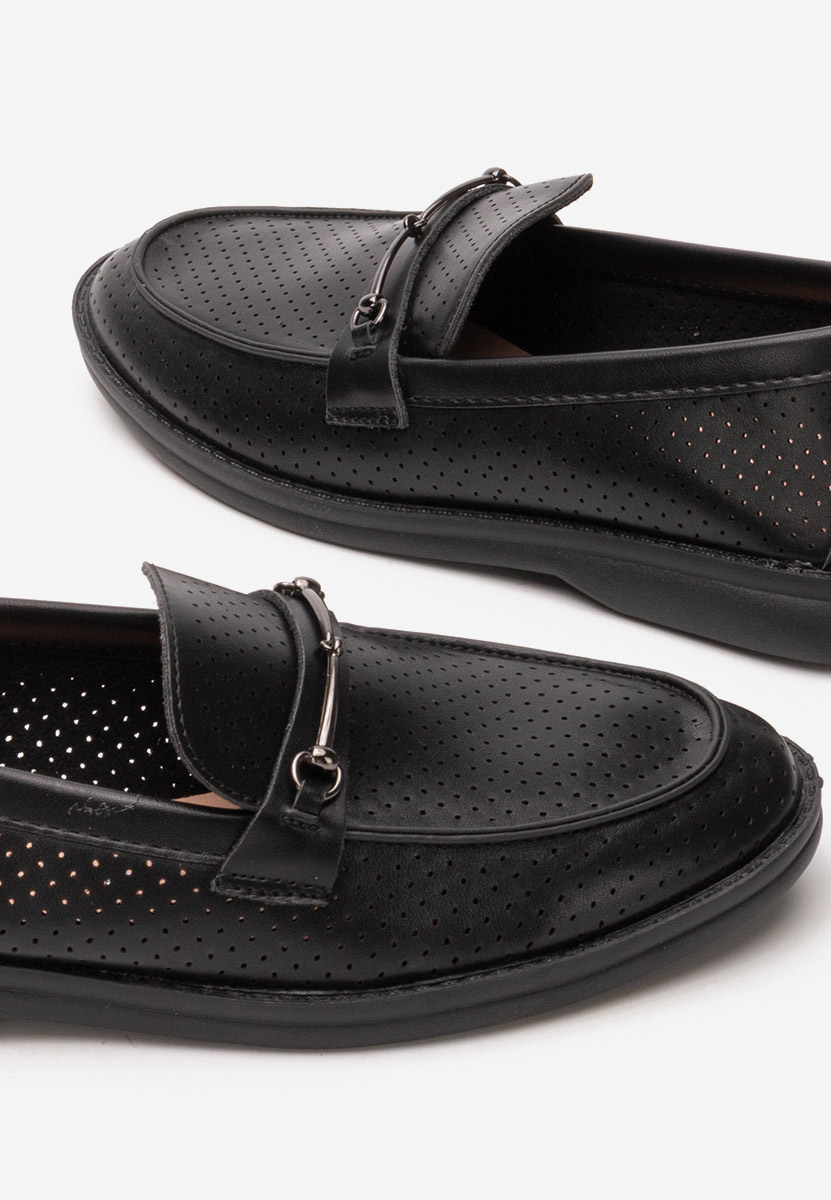 Μοκασίνια  γυναικεια Morvana V2 μαύρα