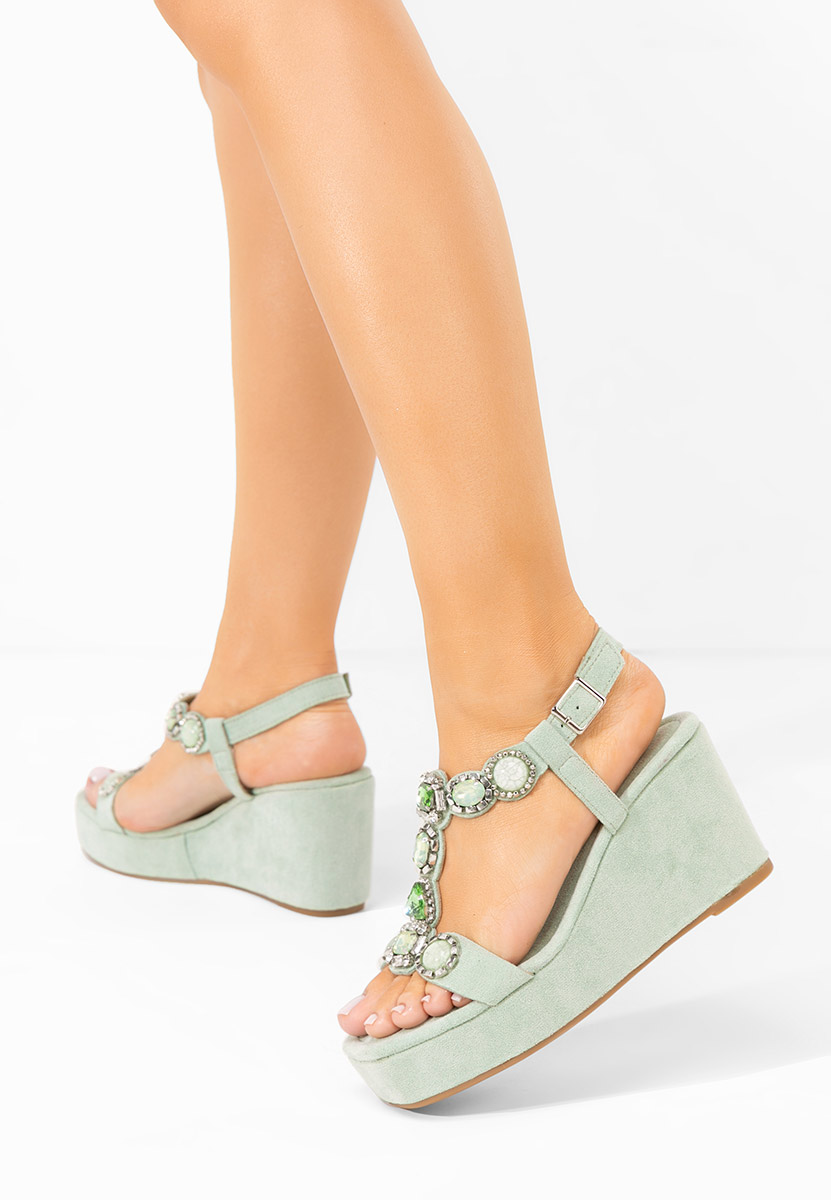 Πέδιλα πλατφορμεσ Cecilia πρασινο