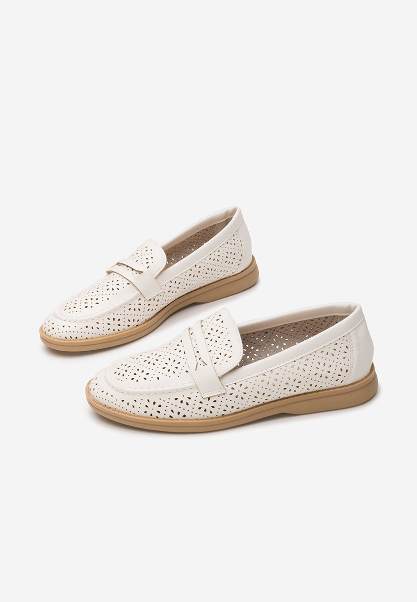 Μοκασίνια  γυναικεια Valtera λευκά