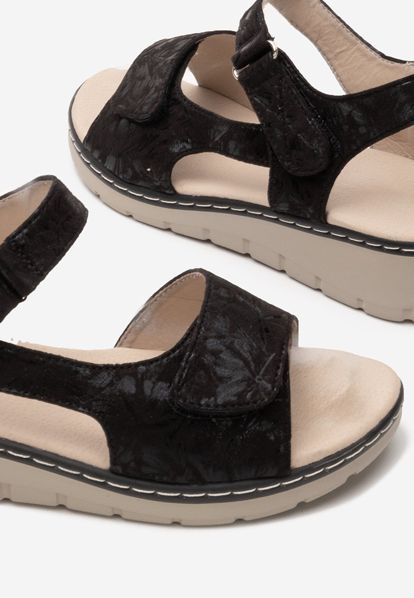 Πέδιλα πλατφόρμες Alsanda Μαύρα