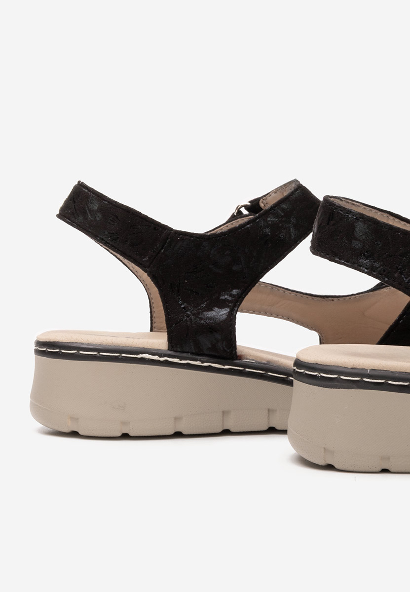 Πέδιλα πλατφόρμες Alsanda Μαύρα