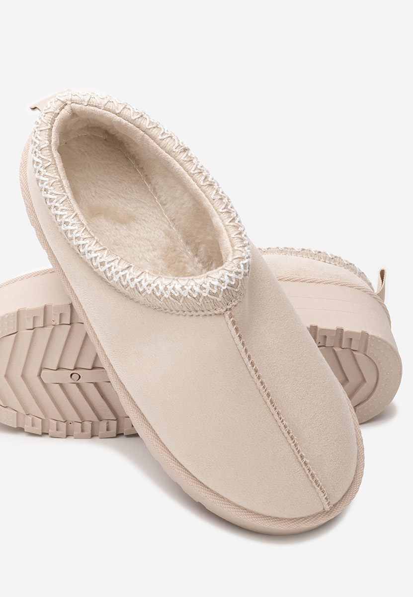 Παντόφλες με πλατφόρμα Comfy μπεζ