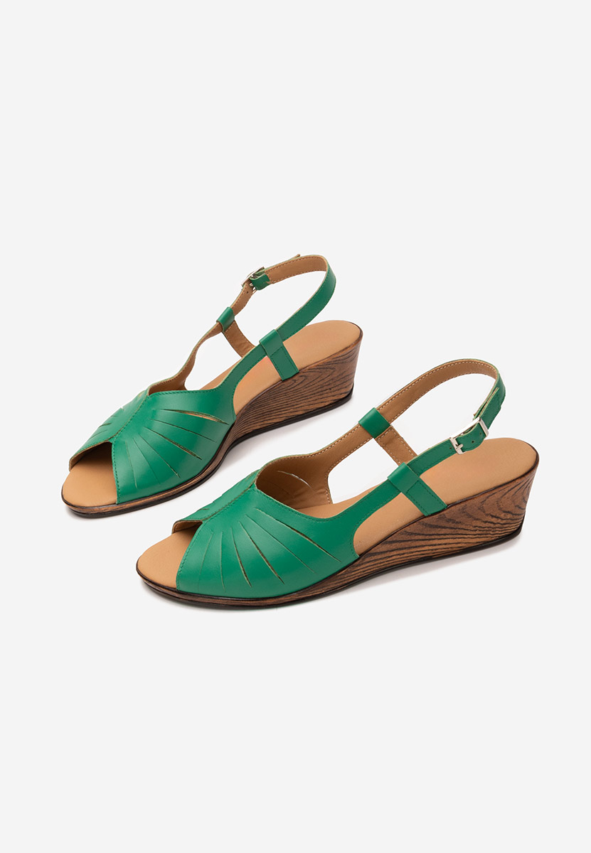 Σανδάλια δερματινα Lovara πρασινο
