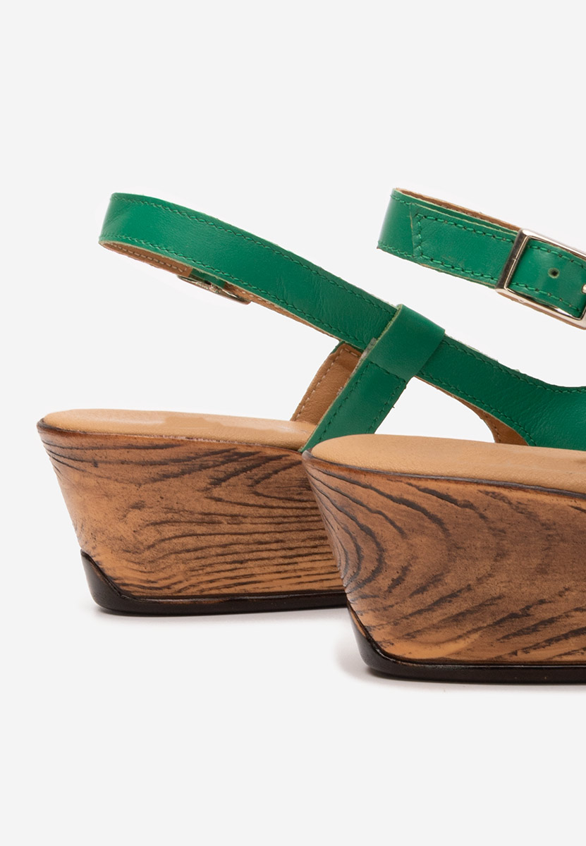 Σανδάλια δερματινα Lovara πρασινο