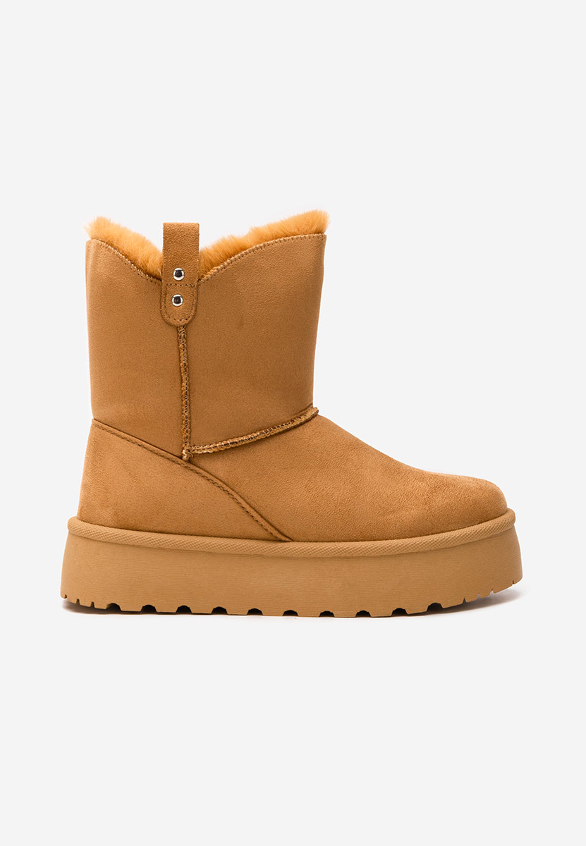 Μπότες τύπου UGG με πλατφόρμα Reika ταμπά