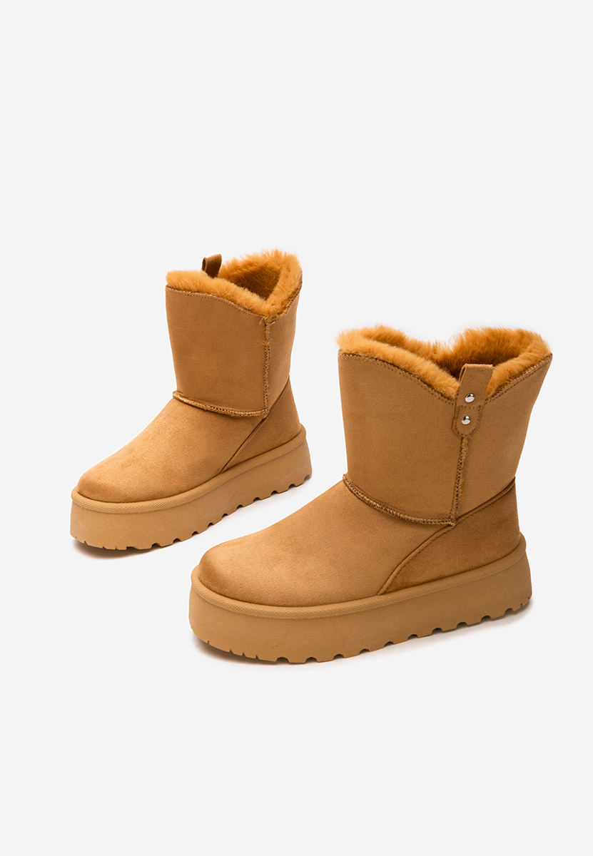 Μπότες τύπου UGG με πλατφόρμα Reika ταμπά