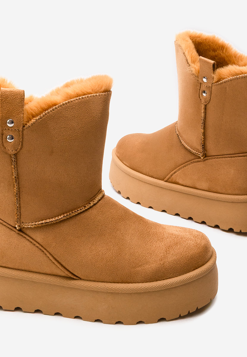 Μπότες τύπου UGG με πλατφόρμα Reika ταμπά