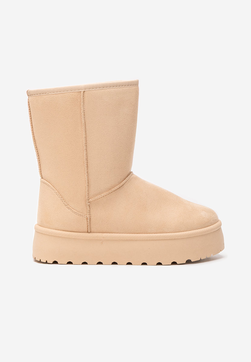 Μπότες τύπου UGG με πλατφόρμα Luisana μπεζ