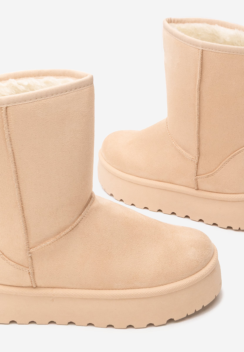 Μπότες τύπου UGG με πλατφόρμα Luisana μπεζ