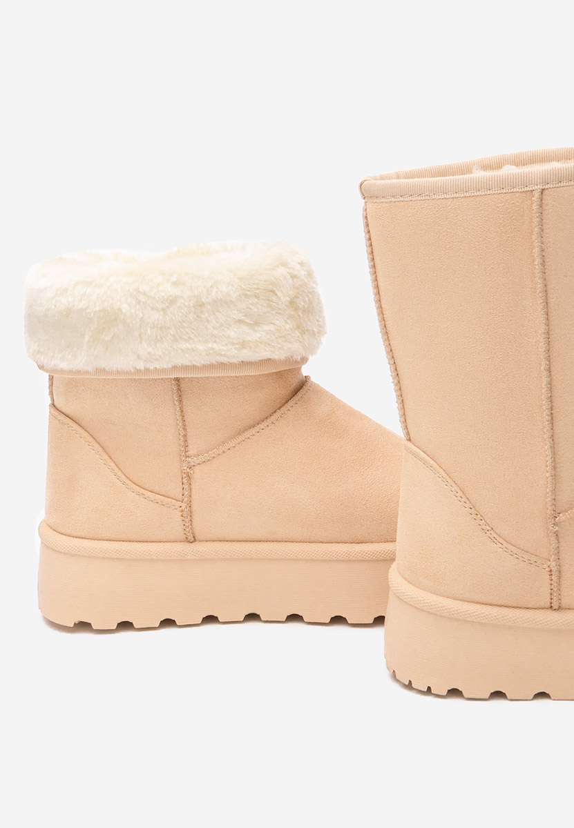 Μπότες τύπου UGG με πλατφόρμα Luisana μπεζ