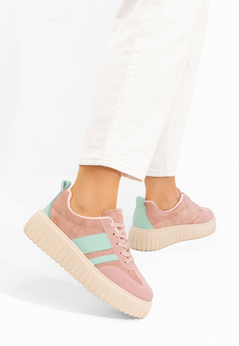 Sneakers με πλατφόρμα Pennia ροζ