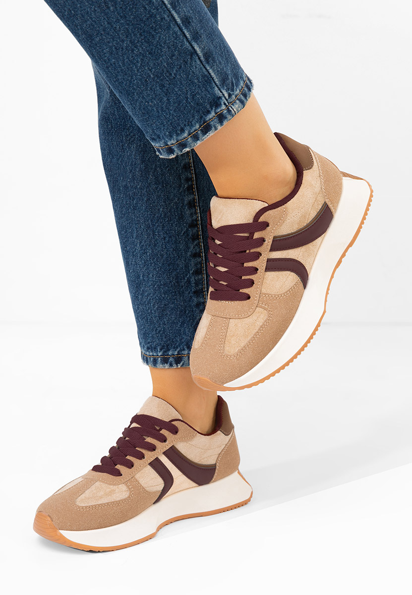 Sneakers γυναικεια Caragea καφε