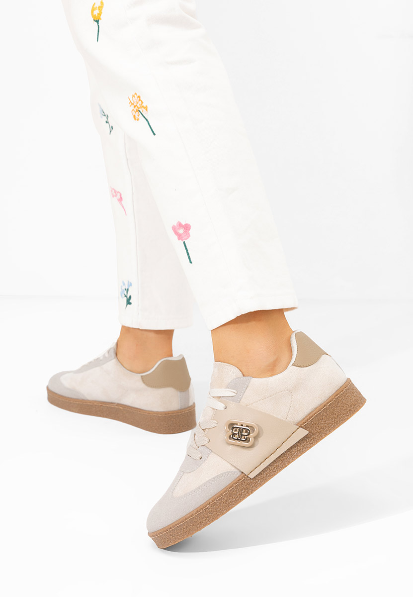 Sneakers γυναικεια Kathea μπεζ