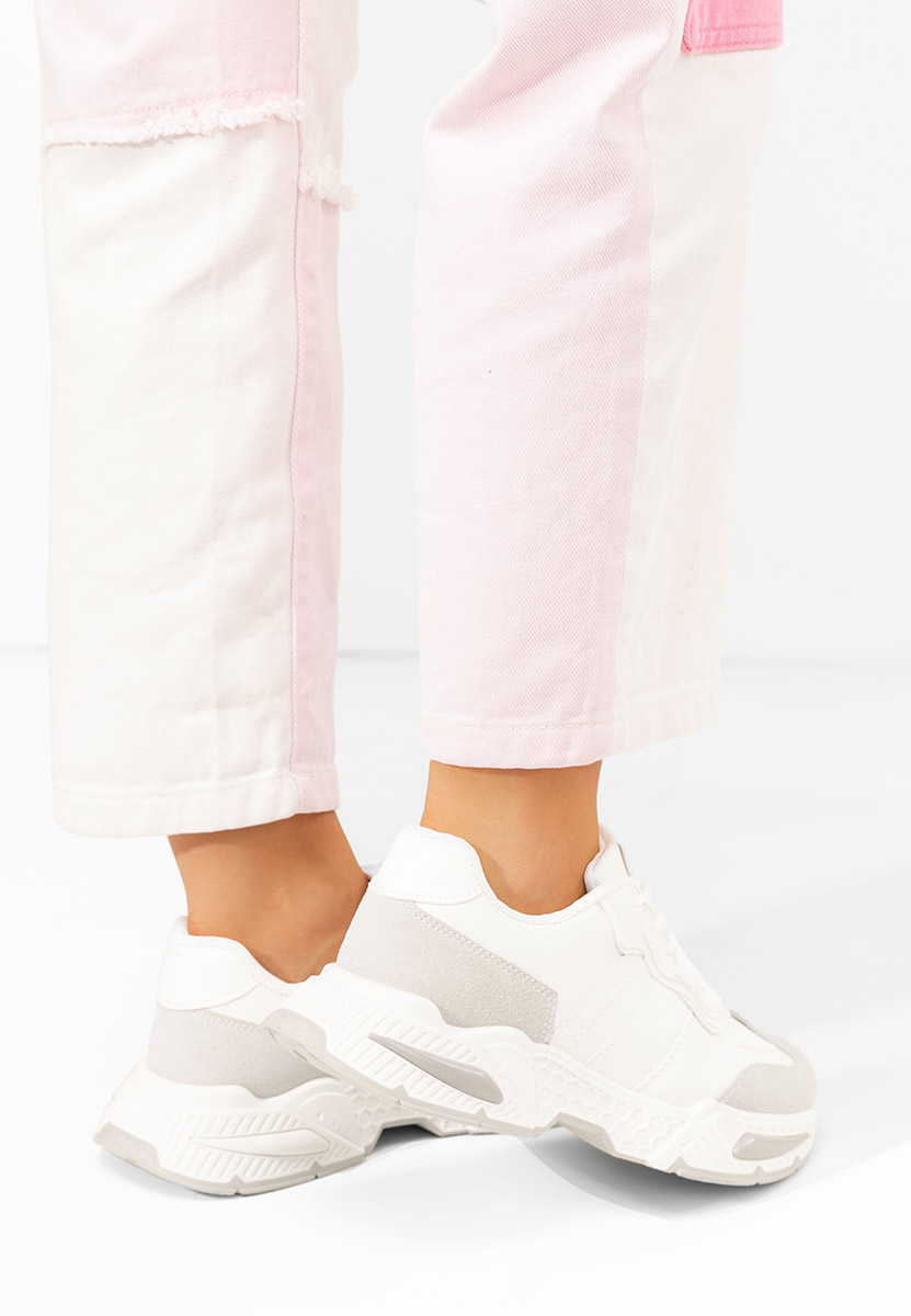 Sneakers γυναικεια Elna λευκά Sneakers γυναικεια Elna λευκά