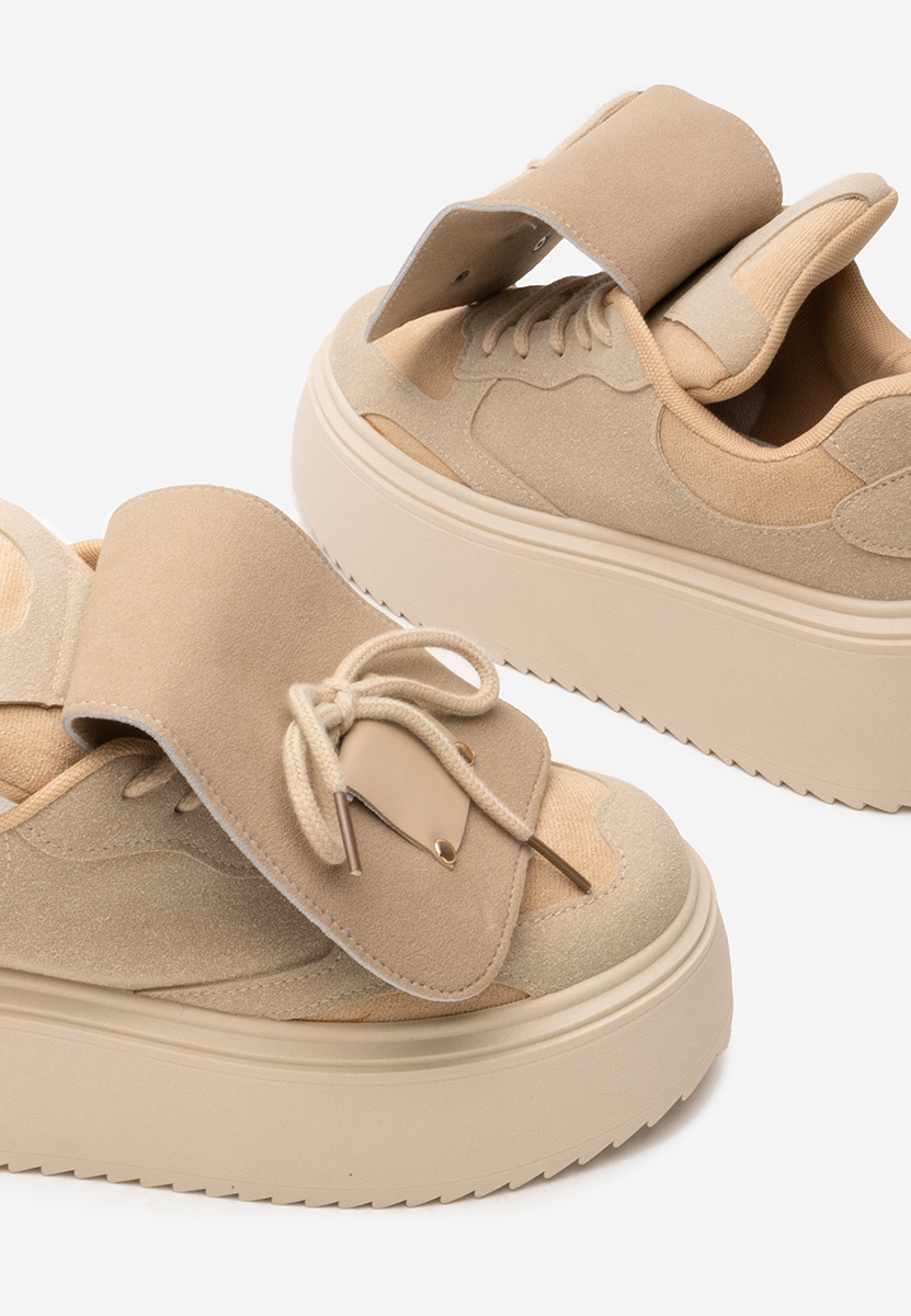 Sneakers με πλατφόρμα Oliveia χακι