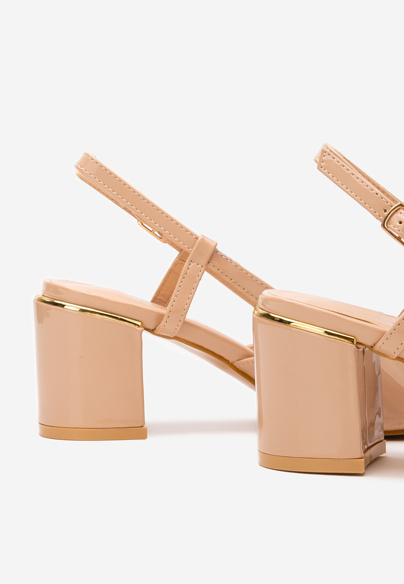 Γόβες slingback Marla μπεζ