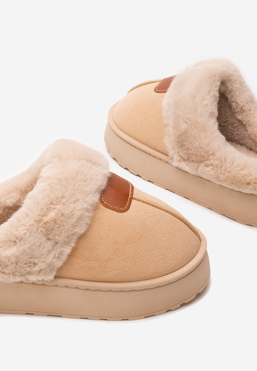 Παντοφλεσ γυναικειεσ χειμερινεσ Flufina μπεζ Παντοφλεσ γυναικειεσ χειμερινεσ Flufina μπεζ