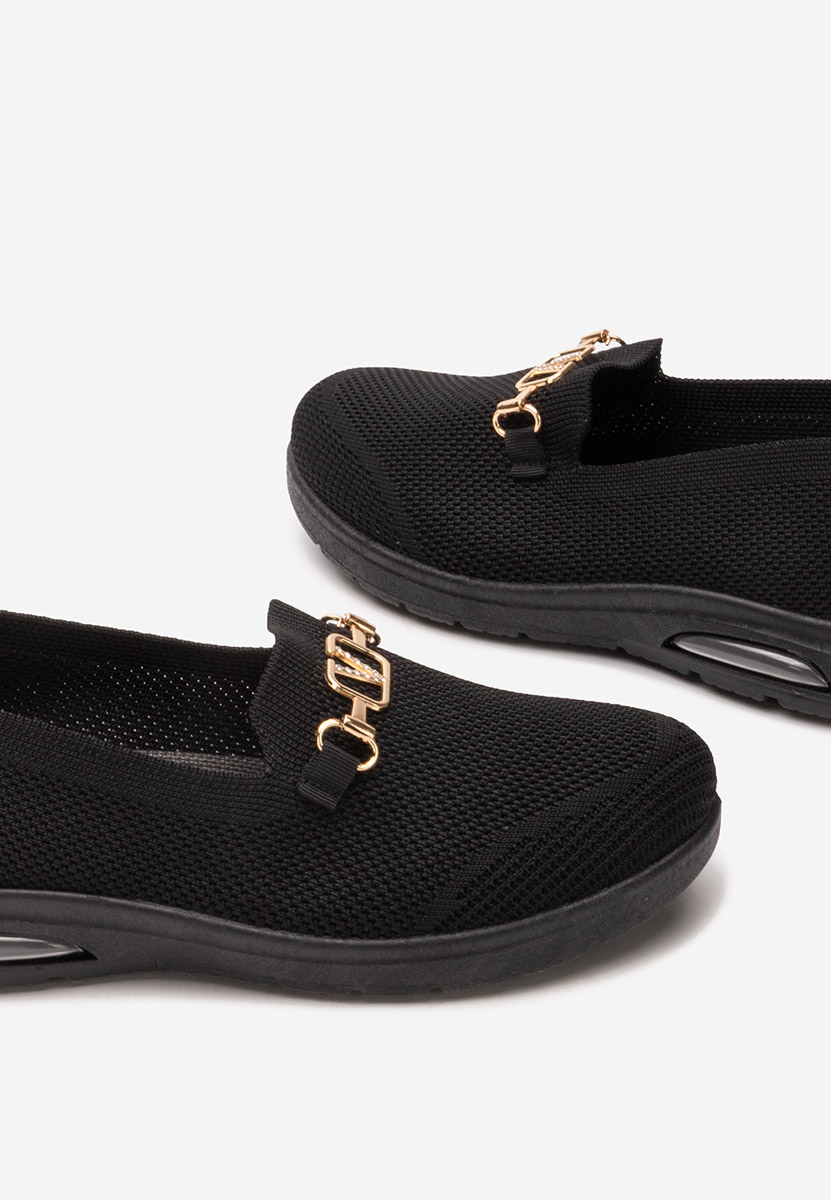 Μοκασίνια γυναικεια Ivaira μαύρα